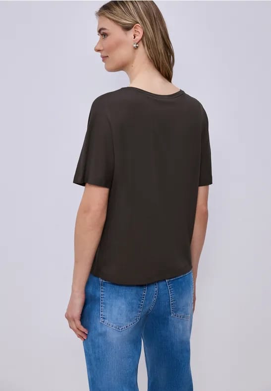 Basic Shirt met schouders
