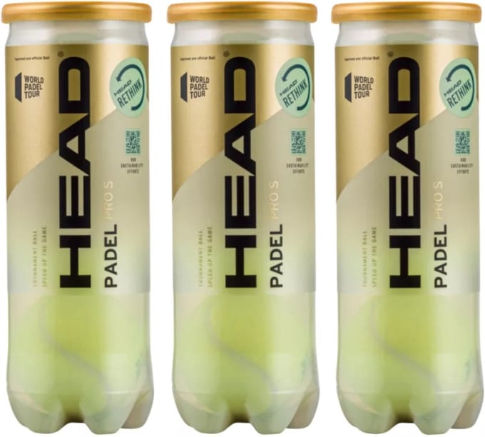 Head Padelballen Pro S - 3 blikken van 3 ballen - Padel Ballen