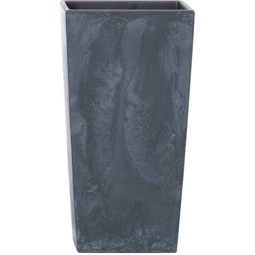 Bloempot met inzet Urbi Square Effect DURS400E-S433 - antraciet kleur