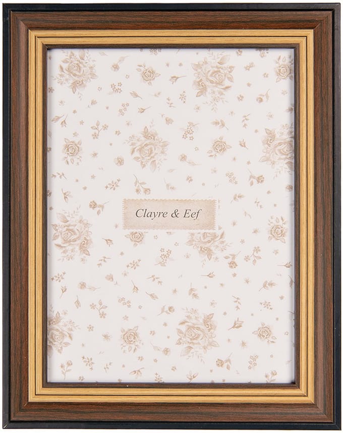 Clayre & Eef Fotolijst 10x15 cm Bruin MDF
