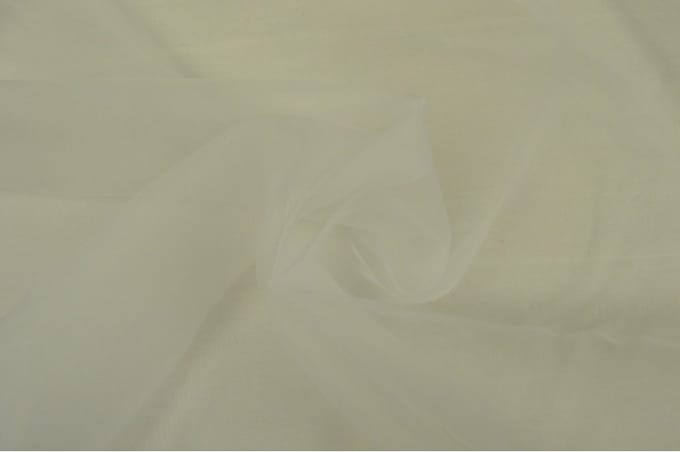Organza stof - Gebroken wit - 1 meter - Per meter - 150cm breed