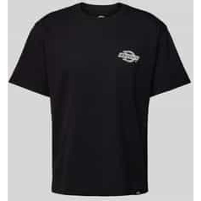 T-shirt met labelprint, model 'WOOD'