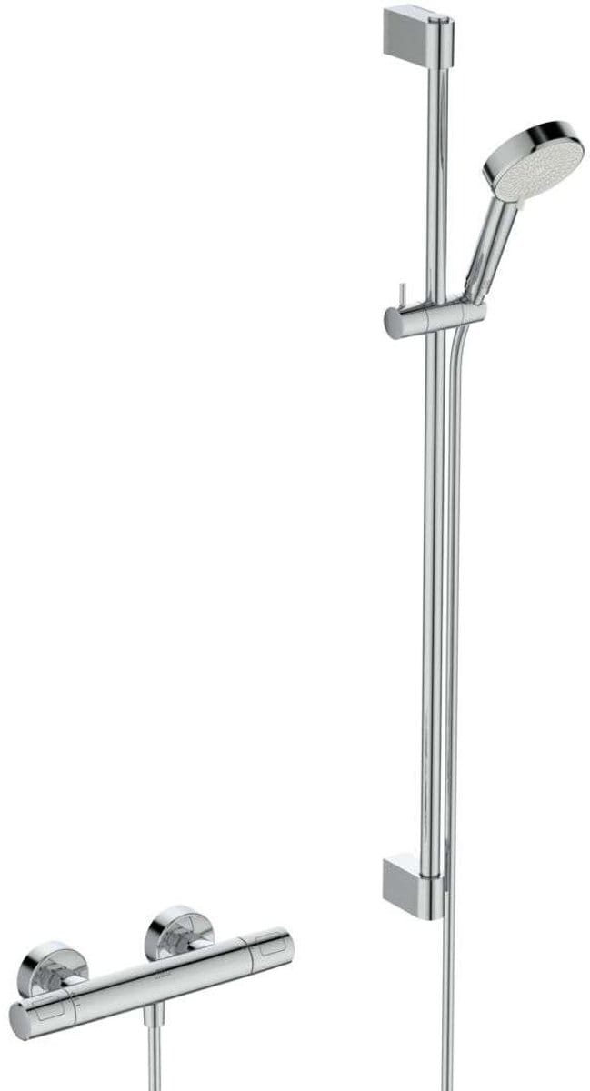 Ideal Standard Ceratherm T25 - Doucheset met thermostaat, 2 jets, chroom A8515AA