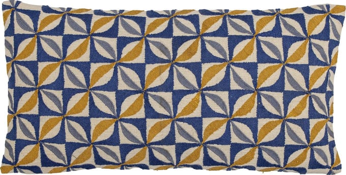 Calia Cushion, Blue, Cotton