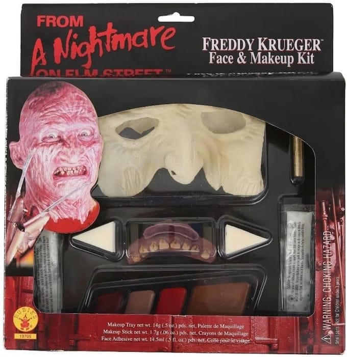 Horror Make-up Set - Verkleed Kit - Halloween Kostuum - Iconisch Horror Personage - One Size - Veelkleurig