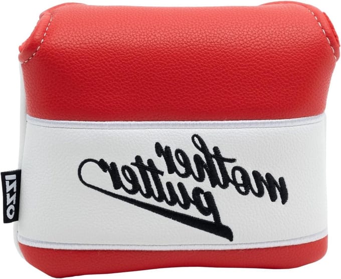 Putter Headcover - Golf Hoes - Golfbaan Plezier - Magnetische Sluiting - Past Meeste Hammers - Wit