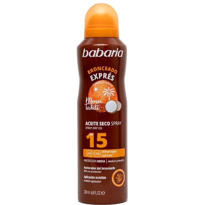 Bronceado Exprés Aceite Seco Spray Spf15 200 ml