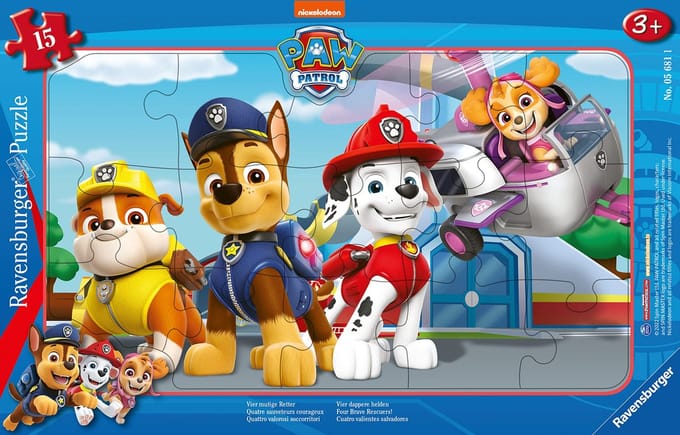 Ravensburger Vier moedige redders: PAW Patrol 15 stuks