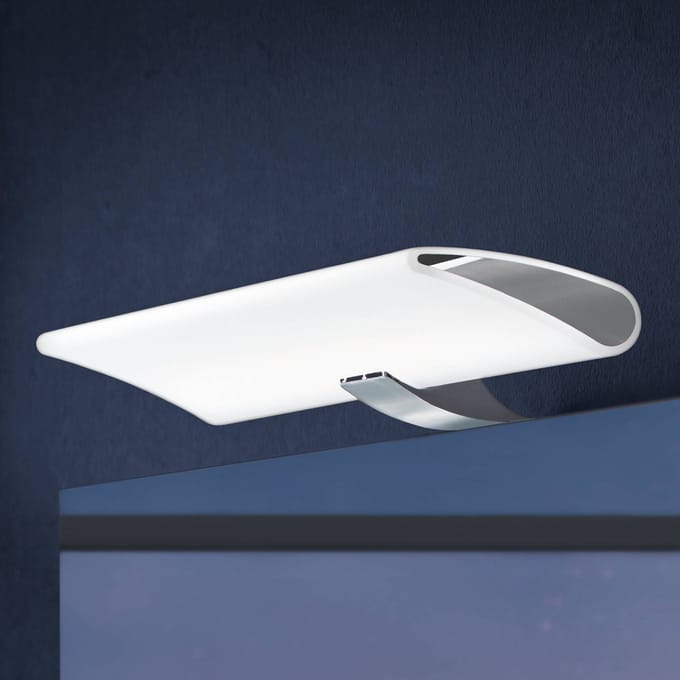 Ebir LED spiegellamp Miracle in chroom, breedte 30 cm