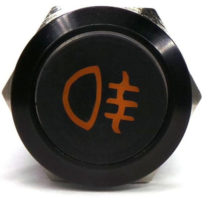 LED Mistlamp Schakelaar 16mm Snap-On + Off-Road Socket