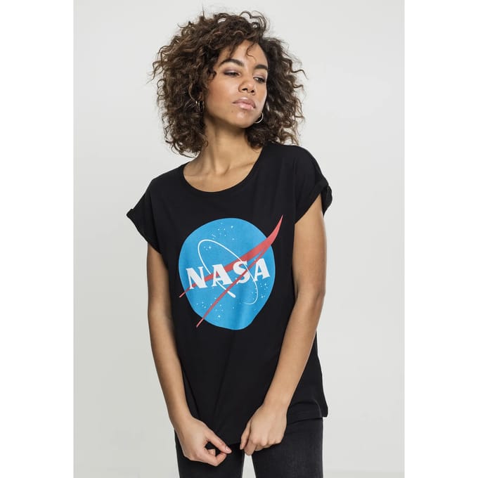 Mister Tee NASA - NASA Insignia Dames Tshirt - 2XL - Zwart