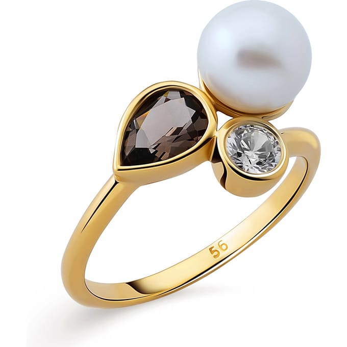 Orphelia Dames 925 Sterling Zilveren Ring - Goud ZR-7498/G