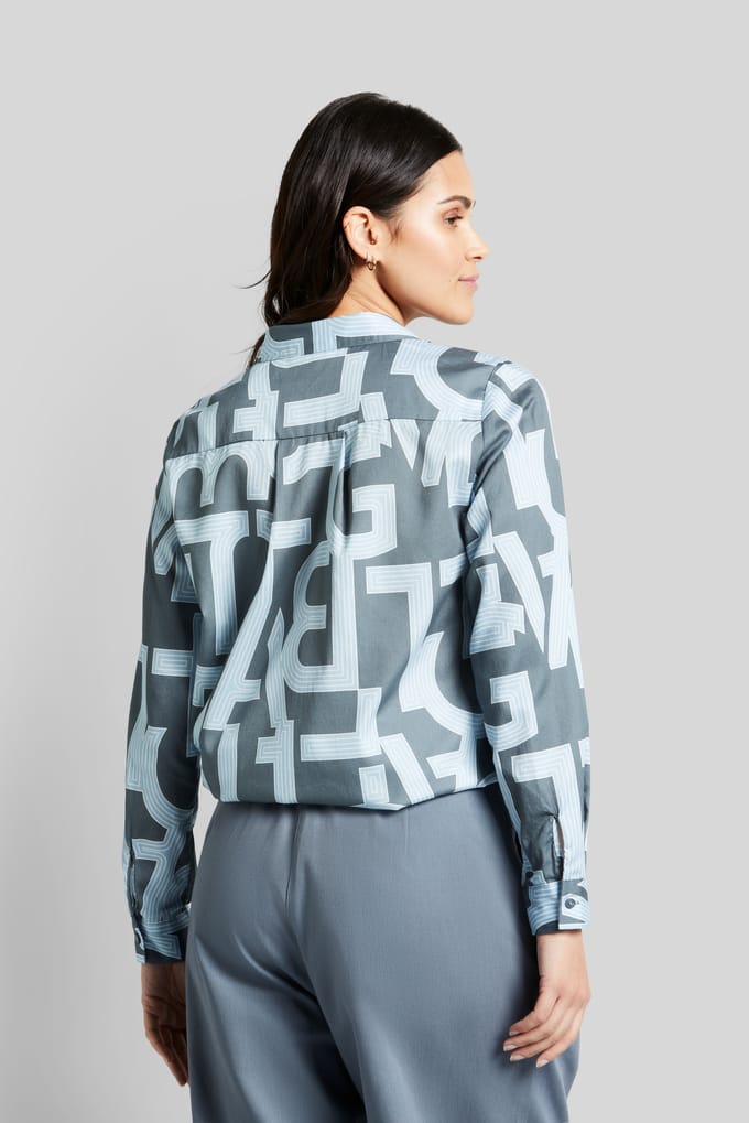 Bugatti Damen Overhemdblouse met letterprint