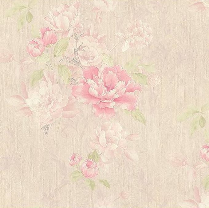 Industrieel Bloemen Behang 305652 – Romantisch Dubbelbreed Design – 10 m x 106 cm