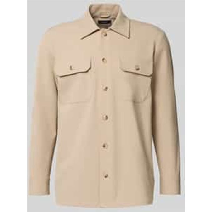 Regular fit overhemdjack met kentkraag, model 'Damo'