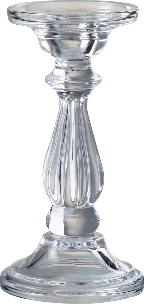 J-Line kandelaar Tibo - glas - transparant - small