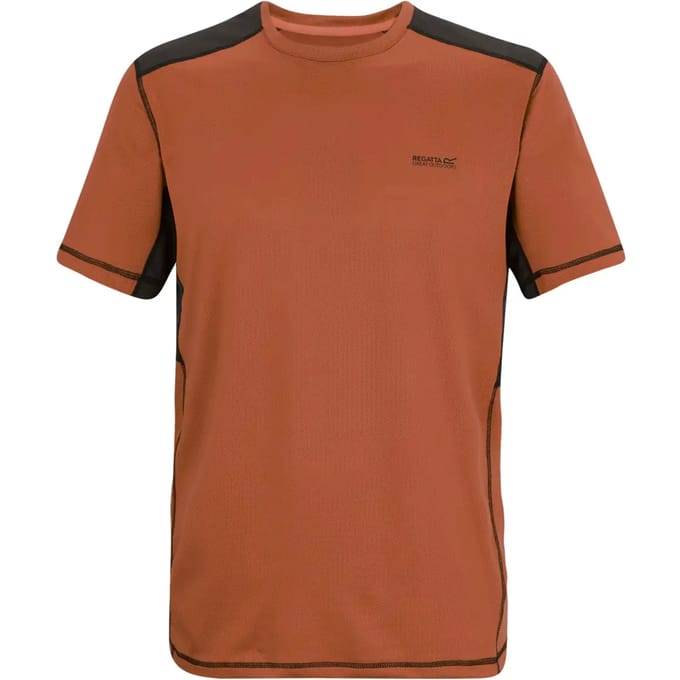 Virda heren T-shirt met korte mouwen en mesh-stof