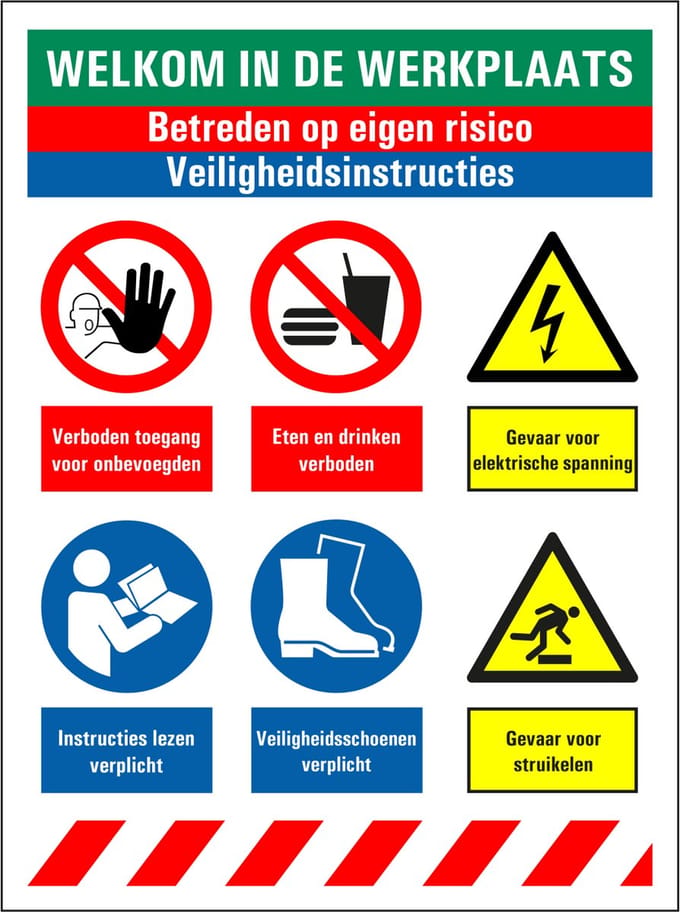 Welkom in de werkplaats bord 200 x 150 mm