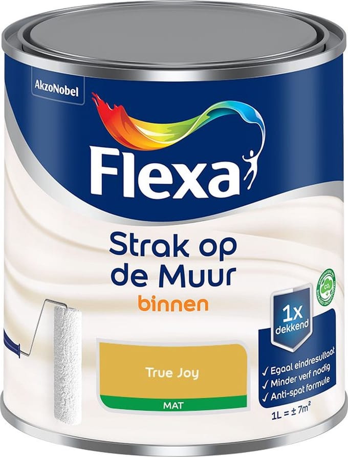 Flexa - Strak Op De Muur Binnen Mat - True Joy - Mengverf - 1 L