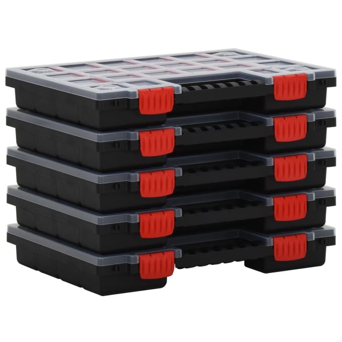 vidaXL - Assortimentsdozen - 5 - st - 34,5x25x5 - cm - polypropeen