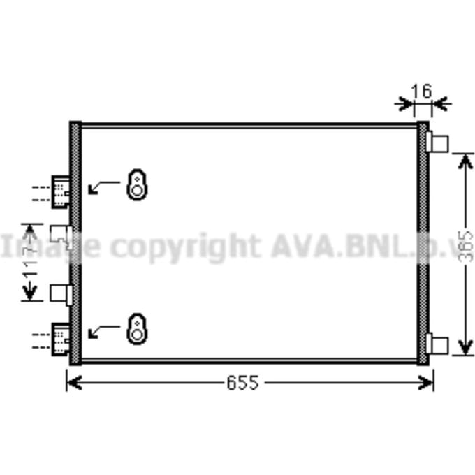 Airco condensor AVA COOLING RT5422 AVA