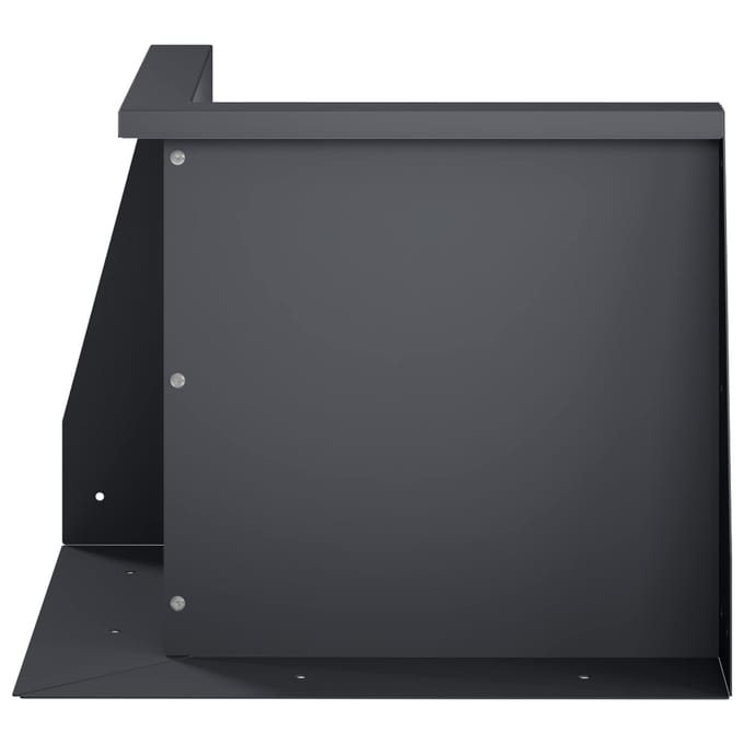 vidaXL - Keermuur - 2 - st - 50 - x - 50 - x - 30 - cm - Staal - Antraciet