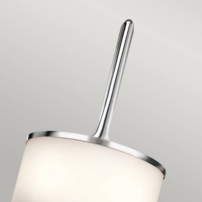Kichler LED Wandlamp Mona | 3W 3000K 300Lm 830 | IP44 | Dimbaar | Polished Chrome