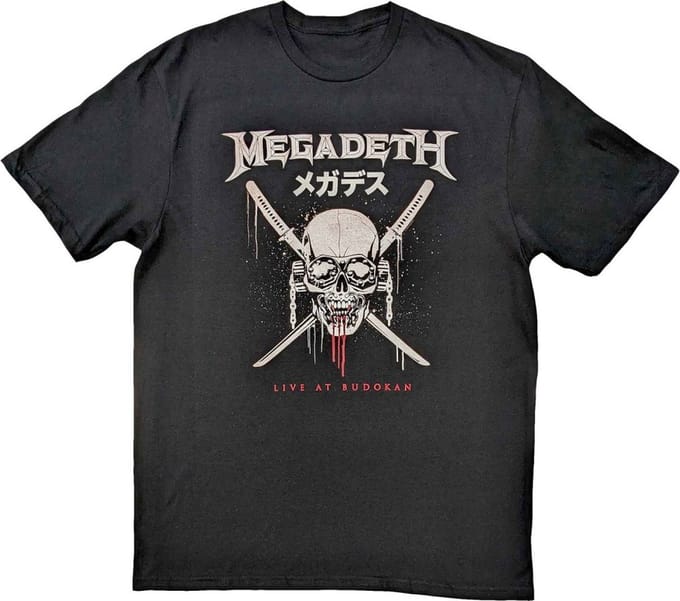 Megadeth - Crossed Swords Heren T-shirt - M - Zwart