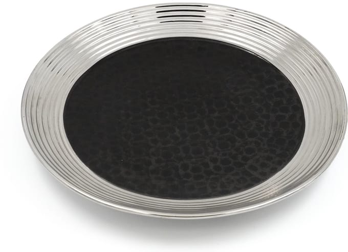 Decoratie Schaal – Keramiek – Zwart - Ø40cm