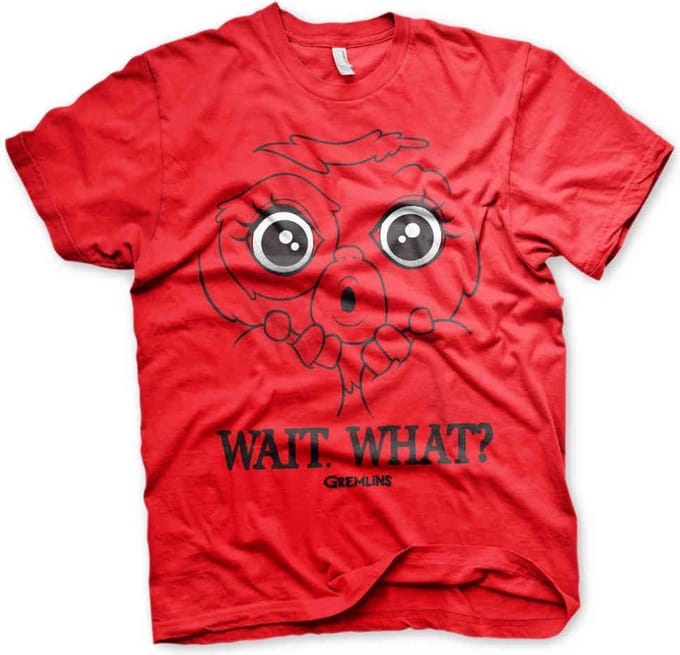 Gremlins Heren Tshirt -M- Wait. What? Rood