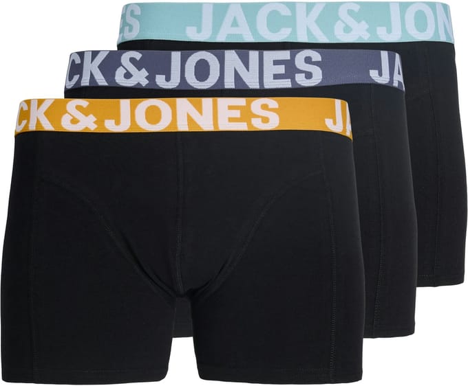 JACK&JONES - JACCONOR SOLID TRUNKS 3 PACK NOOS - Heren - Onderbroeken