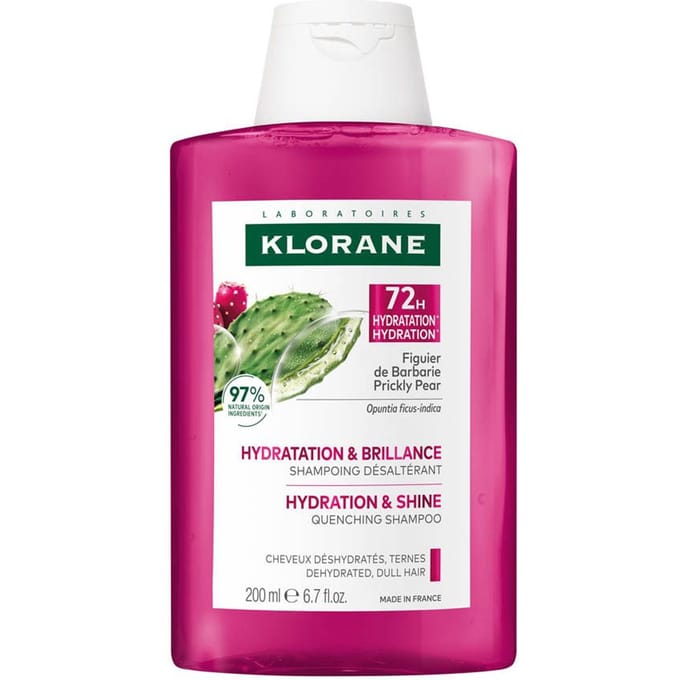 Klorane Cactusvijg Dorststellende Shampoo Hydratatie & Glans, Dof Haar 200ml