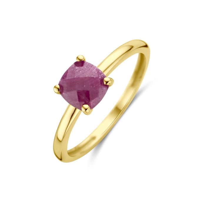 14K Geelgoud Ring Robijn 4030567