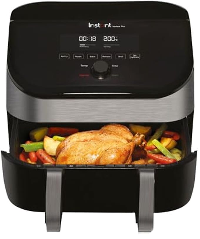 XXL Heteluchtfriteuse met Dubbele Kamer - 8-in-1 Multifunctioneel