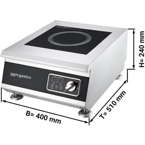 GGM Gastro (2 Stück) Induktionsherd - 5 kW Zilver