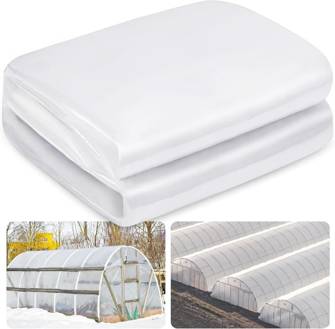 Kasplastic Folie - Plastic Kasbedekking - Planten Beschermen - Scheurbestendig Polyethyleen - 6 mil 6x25 ft - Transparant