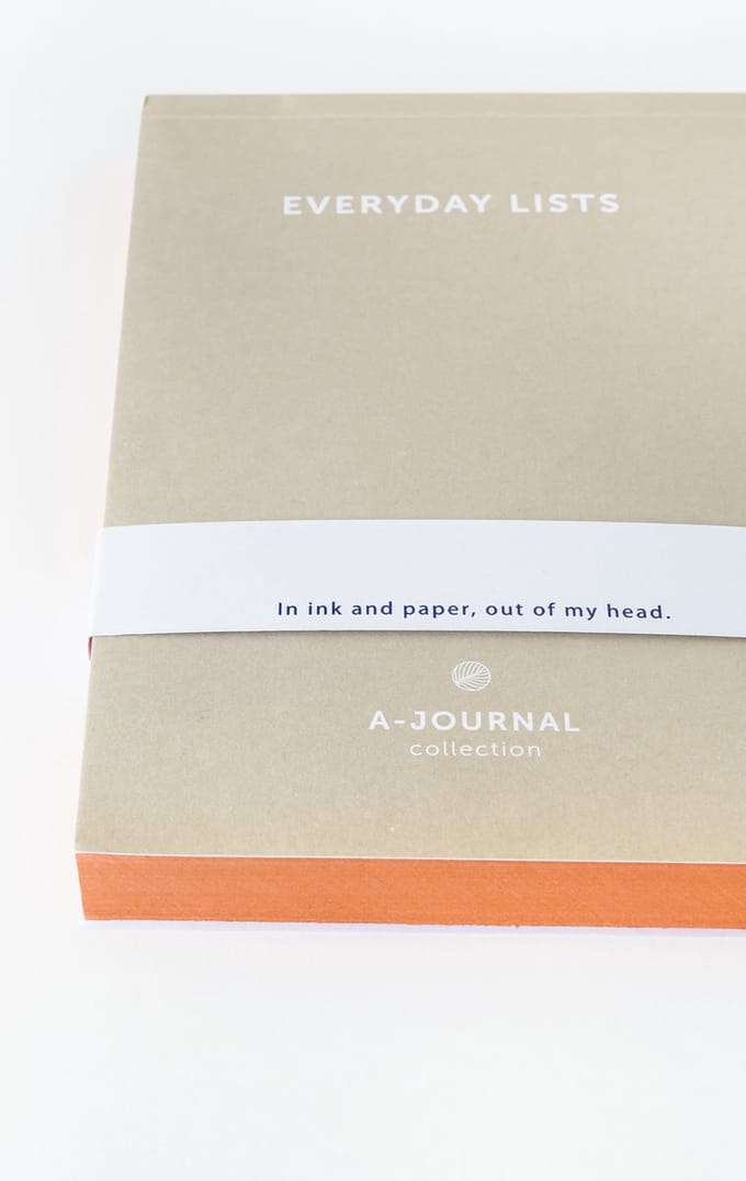 A-Journal - Schrijfblok - A6 - Gelinieerd - Beige