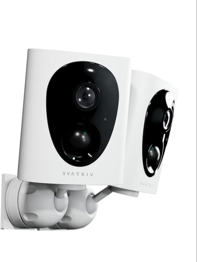 Wifi Camera - Beveiligingscamera Set - Huis Beveiligen - Werkt op Batterijen - 2 Stuks - Wit