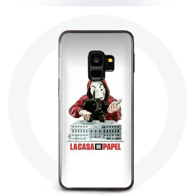 Coque - La casa de papel - Samsung Galaxy S9 - Souple - Protection - Blanc blanc
