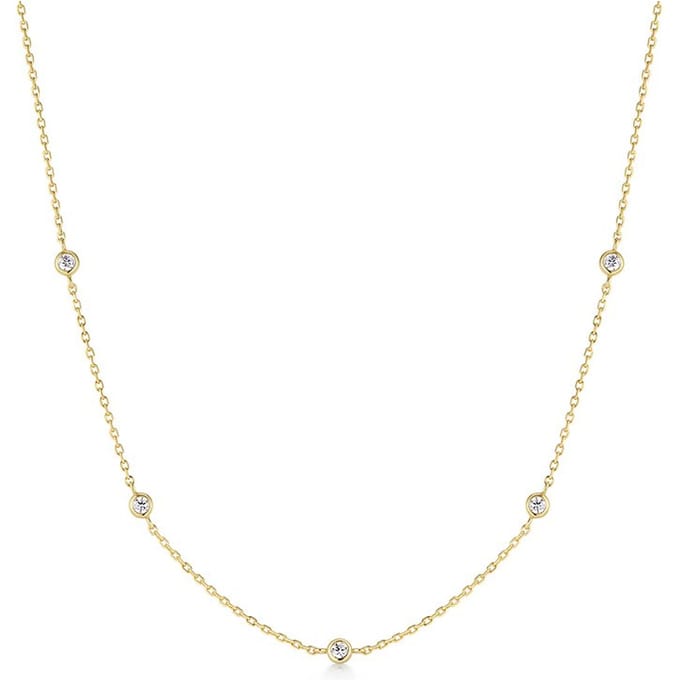 Gold Classic Station Necklace S