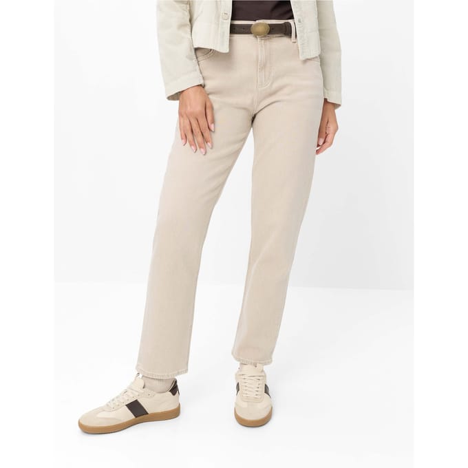 Brax Dames Jeans  Style MADISON S DESERT, denim lichtbeige, maat 46