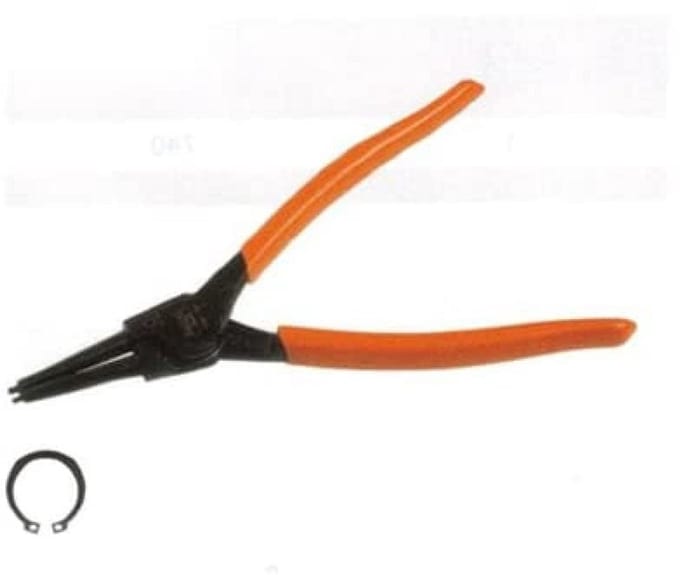 Rood/Zwarte Combinatietang met Terugtrekveer, 215 mm