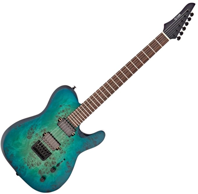 G4M 734 Pro Elektrische Gitaar, Galaxy Burl Burst
