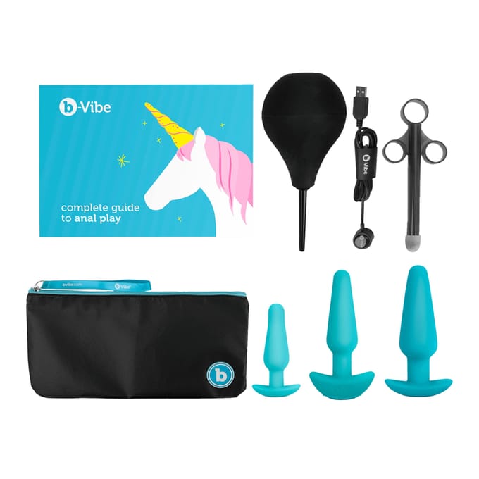 B-Vibe - Anaal Training & Educatie Set Blauw