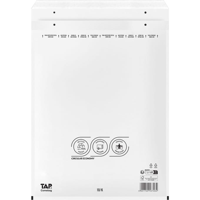Envelop TAP Comebag luchtkussen nr 20 370x480mm 100 stuks