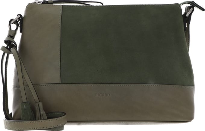 PICARD Schoudertas Safari Shoulder Bag Palm Leaf Olijfgroen