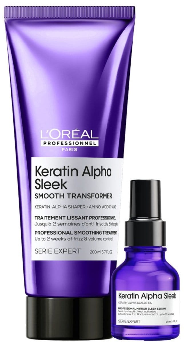 L'Oréal Professionnel - Keratin Alpha Sleek Duo - 200+50ml