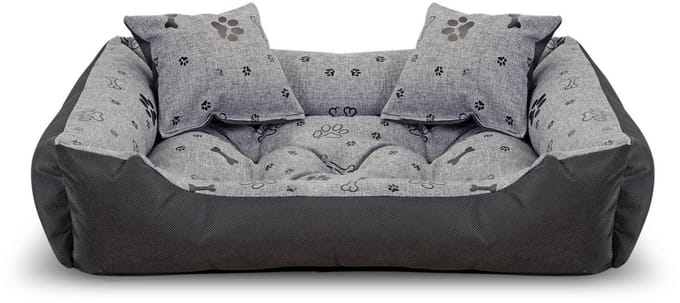 Hondenbed kennel 75x65cm waterdicht botten zwart