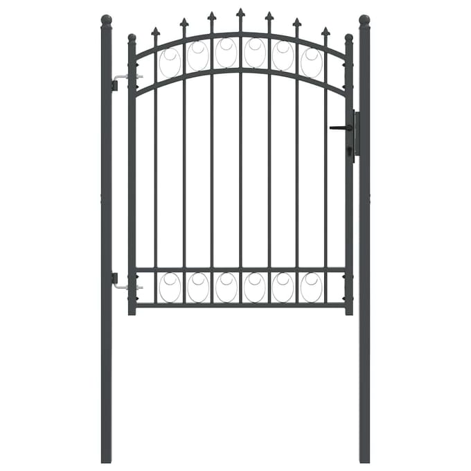 vidaXL - Hekpoort - met - spijkers - EMMEN - 104 - x - 117 - cm - Vergrendelbaar