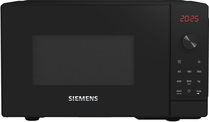 Siemens Magnetron - FF023LMB2 Zwarte Combi Magnetron met Grill en Convectiefuncties, 20 Liter Capaciteit